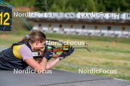 29.08.2024, Bessans, France (FRA): Justine Braisaz-Bouchet (FRA) - Biathlon summer training, Bessans (FRA). www.nordicfocus.com. © Authamayou/NordicFocus. Every downloaded picture is fee-liable.