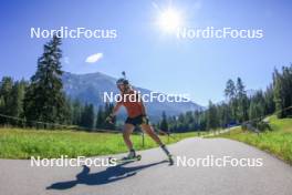 06.08.2024, Lenzerheide, Switzerland (SUI): Lena Haecki-Gross (SUI) - Biathlon summer training, Lenzerheide (SUI). www.nordicfocus.com. © Manzoni/NordicFocus. Every downloaded picture is fee-liable.