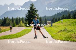 31.07.2024, Lavaze, Italy (ITA): Hannes Kuppelwieser (AUT) - Biathlon summer training, Lavaze (ITA). www.nordicfocus.com. © Barbieri/NordicFocus. Every downloaded picture is fee-liable.