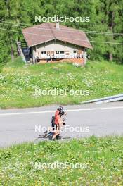 27.06.2024, Juf, Switzerland (SUI): Aita Gasparin (SUI), Elisa Gasparin (SUI), (l-r) - Biathlon summer training, Juf (SUI). www.nordicfocus.com. © Manzoni/NordicFocus. Every downloaded picture is fee-liable.