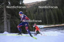 07.11.2024, Davos, Switzerland (SUI): Lisa Theresa Hauser (AUT), Elisa Gasparin (SUI), (l-r) - Biathlon training, snowfarming track, Davos (SUI). www.nordicfocus.com. © Manzoni/NordicFocus. Every downloaded picture is fee-liable.