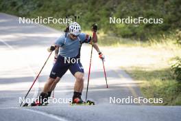 27.08.2024, Martell, Italy (ITA): Bionaz Didier (ITA) - Biathlon summer training, Martell (ITA). www.nordicfocus.com. © Vanzetta/NordicFocus. Every downloaded picture is fee-liable.