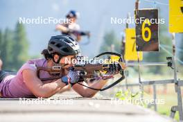 28.08.2024, Bessans, France (FRA): Julia Simon (FRA) - Biathlon summer training, Bessans (FRA). www.nordicfocus.com. © Authamayou/NordicFocus. Every downloaded picture is fee-liable.