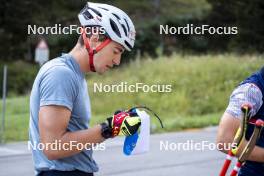 27.08.2024, Martell, Italy (ITA): Bionaz Didier (ITA) - Biathlon summer training, Martell (ITA). www.nordicfocus.com. © Vanzetta/NordicFocus. Every downloaded picture is fee-liable.