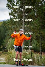 20.09.2024, Font-Romeu, France (FRA): Florent Claude (BEL) - Biathlon summer training, Font-Romeu (FRA). www.nordicfocus.com. © Authamayou/NordicFocus. Every downloaded picture is fee-liable.