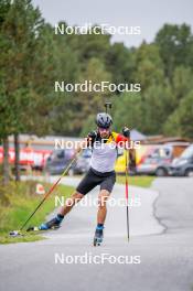 20.09.2024, Font-Romeu, France (FRA): César Beauvais (BEL) - Biathlon summer training, Font-Romeu (FRA). www.nordicfocus.com. © Authamayou/NordicFocus. Every downloaded picture is fee-liable.