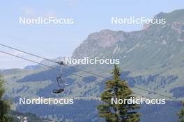 15.07.2024, Lenzerheide, Switzerland (SUI): Event Feature: view over the swiss mountains - Biathlon summer training, Lenzerheide (SUI). www.nordicfocus.com. © Manzoni/NordicFocus. Every downloaded picture is fee-liable.