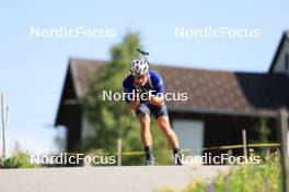 15.07.2024, Lenzerheide, Switzerland (SUI): Vaclav Cervenka (USA) - Biathlon summer training, Lenzerheide (SUI). www.nordicfocus.com. © Manzoni/NordicFocus. Every downloaded picture is fee-liable.