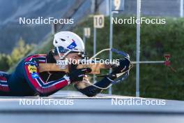 22.10.2024, Lavaze, Italy (ITA): Sturla Holm Laegreid (NOR) - Biathlon summer training, Lavaze (ITA). www.nordicfocus.com. © Vanzetta/NordicFocus. Every downloaded picture is fee-liable.