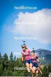 06.08.2024, Lavaze, Italy (ITA): Anna Gandler (AUT) - Biathlon summer training, Lavaze (ITA). www.nordicfocus.com. © Barbieri/NordicFocus. Every downloaded picture is fee-liable.