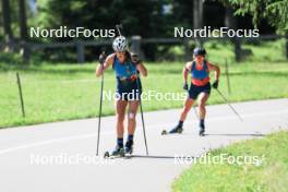 15.07.2024, Lenzerheide, Switzerland (SUI): Deedra Irwin (USA), Grace Castonguay (USA), (l-r) - Biathlon summer training, Lenzerheide (SUI). www.nordicfocus.com. © Manzoni/NordicFocus. Every downloaded picture is fee-liable.