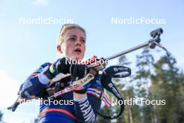 12.10.2024, Ramsau am Dachstein, Austria (AUT): Sophie Chauveau (FRA) - Biathlon summer training, Ramsau am Dachstein (AUT). www.nordicfocus.com. © Manzoni/NordicFocus. Every downloaded picture is fee-liable.