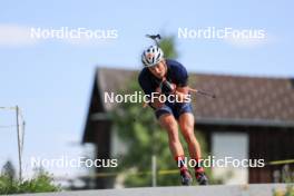 15.07.2024, Lenzerheide, Switzerland (SUI): Vincent Bonacci (USA) - Biathlon summer training, Lenzerheide (SUI). www.nordicfocus.com. © Manzoni/NordicFocus. Every downloaded picture is fee-liable.