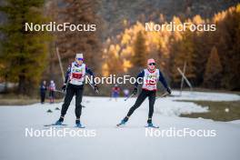 07.11.2024, Bessans, France (FRA): Voldiya Galmace-Paulin (FRA), Célia Henaff (FRA), (l-r) - Biathlon summer training, Bessans (FRA). www.nordicfocus.com. © Authamayou/NordicFocus. Every downloaded picture is fee-liable.