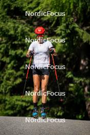 17.07.2024, Martell, Italy (ITA): Lisa Vittozzi (ITA) - Biathlon summer training, Martell (ITA). www.nordicfocus.com. © Barbieri/NordicFocus. Every downloaded picture is fee-liable.