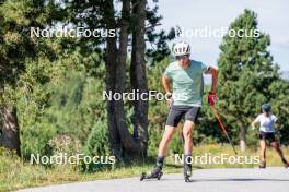 17.08.2024, Font-Romeu, France (FRA): Leo Carlier (FRA) - Biathlon summer training, Font-Romeu (FRA). www.nordicfocus.com. © Authamayou/NordicFocus. Every downloaded picture is fee-liable.