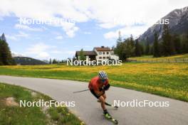 20.05.2024, Lenzerheide, Switzerland (SUI): Niklas Hartweg (SUI) - Biathlon summer training, Lenzerheide (SUI). www.nordicfocus.com. © Manzoni/NordicFocus. Every downloaded picture is fee-liable.