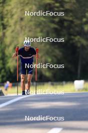 18.07.2024, Lenzerheide, Switzerland (SUI): Nikolas Burkhart (USA) - Biathlon summer training, Lenzerheide (SUI). www.nordicfocus.com. © Manzoni/NordicFocus. Every downloaded picture is fee-liable.