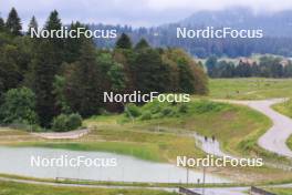 03.07.2024, Premanon, France (FRA): Fabien Claude (FRA), Oscar Lombardot (FRA), (l-r) - Biathlon summer training, Premanon (FRA). www.nordicfocus.com. © Manzoni/NordicFocus. Every downloaded picture is fee-liable.