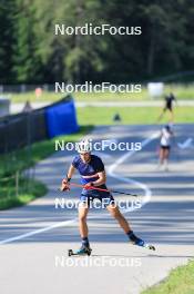 18.07.2024, Lenzerheide, Switzerland (SUI): Nikolas Burkhart (USA) - Biathlon summer training, Lenzerheide (SUI). www.nordicfocus.com. © Manzoni/NordicFocus. Every downloaded picture is fee-liable.