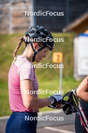 06.08.2024, Lavaze, Italy (ITA): Lara Wagner (AUT) - Biathlon summer training, Lavaze (ITA). www.nordicfocus.com. © Barbieri/NordicFocus. Every downloaded picture is fee-liable.