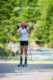 17.07.2024, Martell, Italy (ITA): Lisa Vittozzi (ITA) - Biathlon summer training, Martell (ITA). www.nordicfocus.com. © Barbieri/NordicFocus. Every downloaded picture is fee-liable.