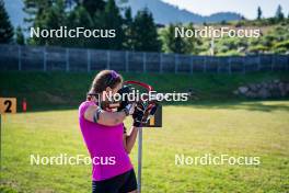 31.07.2024, Lavaze, Italy (ITA): Dunja Zdouc (AUT) - Biathlon summer training, Lavaze (ITA). www.nordicfocus.com. © Barbieri/NordicFocus. Every downloaded picture is fee-liable.