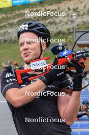 05.09.2024, Lenzerheide, Switzerland (SUI): Johannes Dale-Skjevdal (NOR) - Biathlon summer training, Lenzerheide (SUI). www.nordicfocus.com. © Manzoni/NordicFocus. Every downloaded picture is fee-liable.