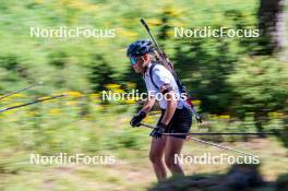 17.08.2024, Font-Romeu, France (FRA): Lou-Anne Dupont Ballet-Baz (FRA) - Biathlon summer training, Font-Romeu (FRA). www.nordicfocus.com. © Authamayou/NordicFocus. Every downloaded picture is fee-liable.