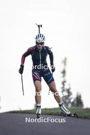 22.10.2024, Lavaze, Italy (ITA): Ida Lien (NOR) - Biathlon summer training, Lavaze (ITA). www.nordicfocus.com. © Vanzetta/NordicFocus. Every downloaded picture is fee-liable.