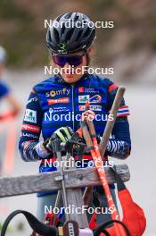 11.10.2024, Ramsau am Dachstein, Austria (AUT): Gilonne Guigonnat (FRA) - Biathlon summer training, Dachsteinglacier, Ramsau am Dachstein (AUT). www.nordicfocus.com. © Manzoni/NordicFocus. Every downloaded picture is fee-liable.