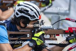 27.08.2024, Martell, Italy (ITA): Giacomel Tommaso (ITA) - Biathlon summer training, Martell (ITA). www.nordicfocus.com. © Vanzetta/NordicFocus. Every downloaded picture is fee-liable.