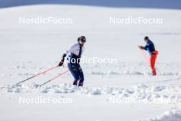 14.10.2024, Ramsau am Dachstein, Austria (AUT): Julia Simon (FRA) - Biathlon summer training, Dachsteinglacier, Ramsau am Dachstein (AUT). www.nordicfocus.com. © Manzoni/NordicFocus. Every downloaded picture is fee-liable.