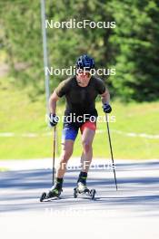 06.08.2024, Lenzerheide, Switzerland (SUI): Arnaud Du Pasquier (SUI) - Biathlon summer training, Lenzerheide (SUI). www.nordicfocus.com. © Manzoni/NordicFocus. Every downloaded picture is fee-liable.