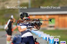 06.08.2024, Lenzerheide, Switzerland (SUI): Lisa Theresa Hauser (AUT) - Biathlon summer training, Lenzerheide (SUI). www.nordicfocus.com. © Manzoni/NordicFocus. Every downloaded picture is fee-liable.