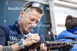 27.08.2024, Martell, Italy (ITA): Lukas Hofer (ITA) - Biathlon summer training, Martell (ITA). www.nordicfocus.com. © Vanzetta/NordicFocus. Every downloaded picture is fee-liable.