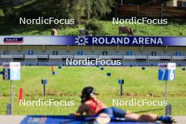 15.07.2024, Lenzerheide, Switzerland (SUI): Grace Castonguay (USA) - Biathlon summer training, Lenzerheide (SUI). www.nordicfocus.com. © Manzoni/NordicFocus. Every downloaded picture is fee-liable.