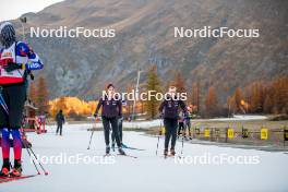 07.11.2024, Bessans, France (FRA): Paula Botet (FRA), Chloé Chevalier (FRA), (l-r) - Biathlon summer training, Bessans (FRA). www.nordicfocus.com. © Authamayou/NordicFocus. Every downloaded picture is fee-liable.