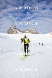 14.10.2024, Ramsau am Dachstein, Austria (AUT): Gerhard Urain (AUT), Fischer - Biathlon summer training, Dachsteinglacier, Ramsau am Dachstein (AUT). www.nordicfocus.com. © Manzoni/NordicFocus. Every downloaded picture is fee-liable.