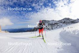 14.10.2024, Ramsau am Dachstein, Austria (AUT): Lena Haecki-Gross (SUI) - Biathlon summer training, Dachsteinglacier, Ramsau am Dachstein (AUT). www.nordicfocus.com. © Manzoni/NordicFocus. Every downloaded picture is fee-liable.