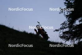 18.07.2024, Lenzerheide, Switzerland (SUI): Nikolas Burkhart (USA) - Biathlon summer training, Lenzerheide (SUI). www.nordicfocus.com. © Manzoni/NordicFocus. Every downloaded picture is fee-liable.