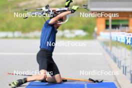 15.07.2024, Lenzerheide, Switzerland (SUI): Jeremy Finello (SUI) - Biathlon summer training, Lenzerheide (SUI). www.nordicfocus.com. © Manzoni/NordicFocus. Every downloaded picture is fee-liable.