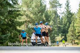 02.09.2024, Font-Romeu, France (FRA): Malte Stefansson (SWE), Emil Nykvist (SWE), (l-r) - Biathlon summer training, Font-Romeu (FRA). www.nordicfocus.com. © Authamayou/NordicFocus. Every downloaded picture is fee-liable.