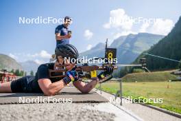 28.08.2024, Bessans, France (FRA): Sophie Chauveau (FRA) - Biathlon summer training, Bessans (FRA). www.nordicfocus.com. © Authamayou/NordicFocus. Every downloaded picture is fee-liable.