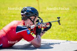 27.06.2024, Lavaze, Italy (ITA): Johannes Dale-Skjevdal (NOR) - Biathlon summer training, Lavaze (ITA). www.nordicfocus.com. © Barbieri/NordicFocus. Every downloaded picture is fee-liable.