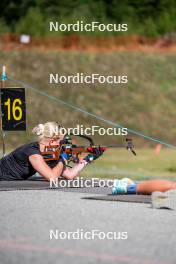 29.08.2024, Bessans, France (FRA): Sophie Chauveau (FRA) - Biathlon summer training, Bessans (FRA). www.nordicfocus.com. © Authamayou/NordicFocus. Every downloaded picture is fee-liable.