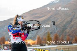 09.11.2024, Bessans, France (FRA): Oceane Michelon (FRA) - Biathlon summer training, Bessans (FRA). www.nordicfocus.com. © Authamayou/NordicFocus. Every downloaded picture is fee-liable.