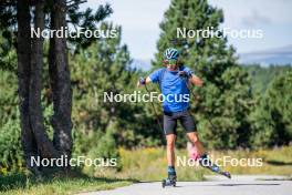 17.08.2024, Font-Romeu, France (FRA): Axel Garnier (FRA) - Biathlon summer training, Font-Romeu (FRA). www.nordicfocus.com. © Authamayou/NordicFocus. Every downloaded picture is fee-liable.