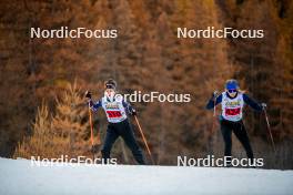 07.11.2024, Bessans, France (FRA): Fany Bertrand (FRA), Lou-Anne Dupont Ballet-Baz (FRA), (l-r) - Biathlon summer training, Bessans (FRA). www.nordicfocus.com. © Authamayou/NordicFocus. Every downloaded picture is fee-liable.