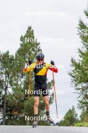 20.09.2024, Font-Romeu, France (FRA): Julien Petitjacques (BEL) - Biathlon summer training, Font-Romeu (FRA). www.nordicfocus.com. © Authamayou/NordicFocus. Every downloaded picture is fee-liable.